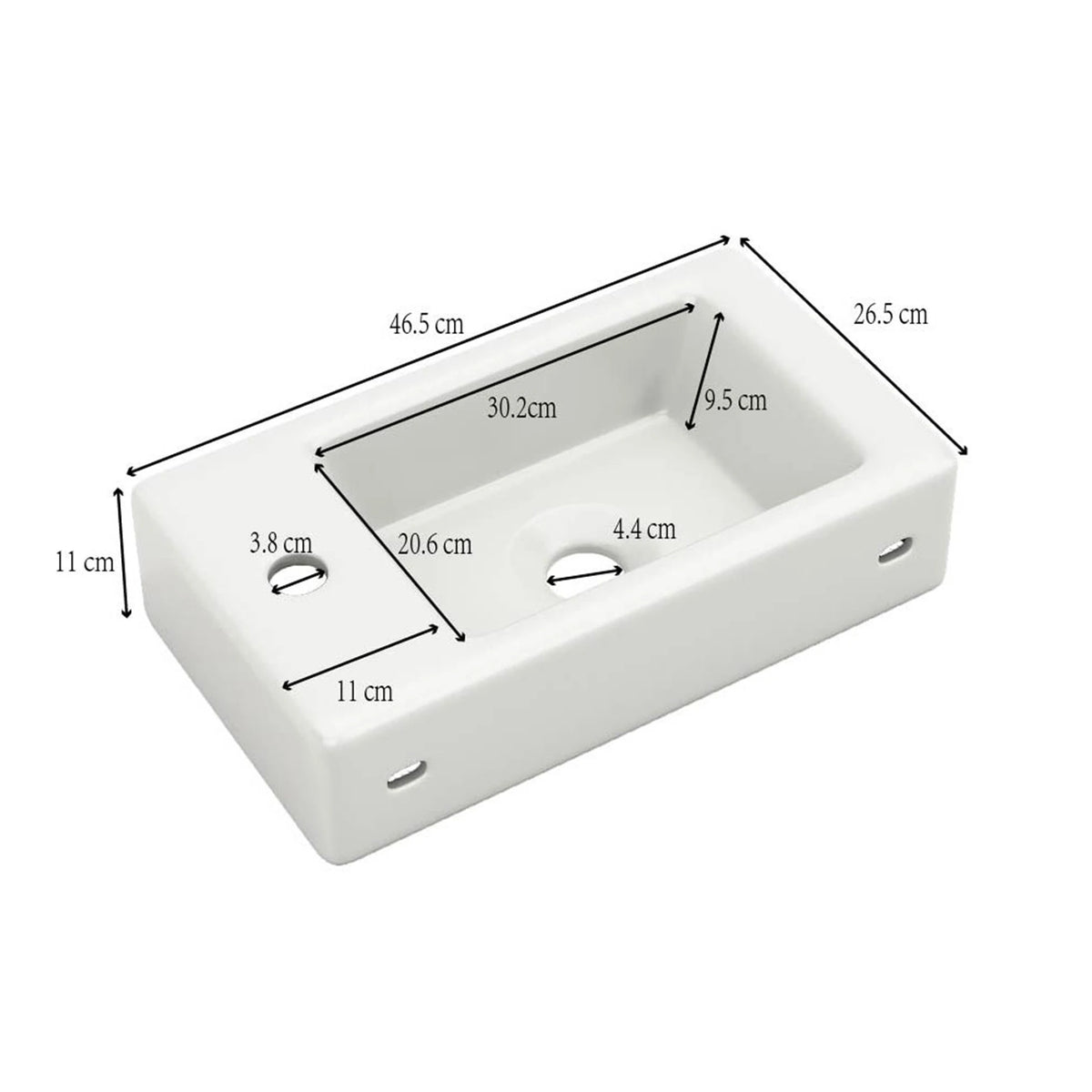 Mobiletto da bagno a parete, armadietto portaoggetti multifunzionale e organizer con lavabo e maniglie dorate, mobile per la casa per bagno degli ospiti, lavanderia e altri piccoli spazi