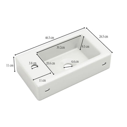 Mobiletto da bagno a parete, armadietto portaoggetti multifunzionale e organizer con lavabo e maniglie dorate, mobile per la casa per bagno degli ospiti, lavanderia e altri piccoli spazi