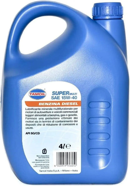 Tamoil SUPERMULTI SAE 15W40 Olio lubrificante motore Diesel