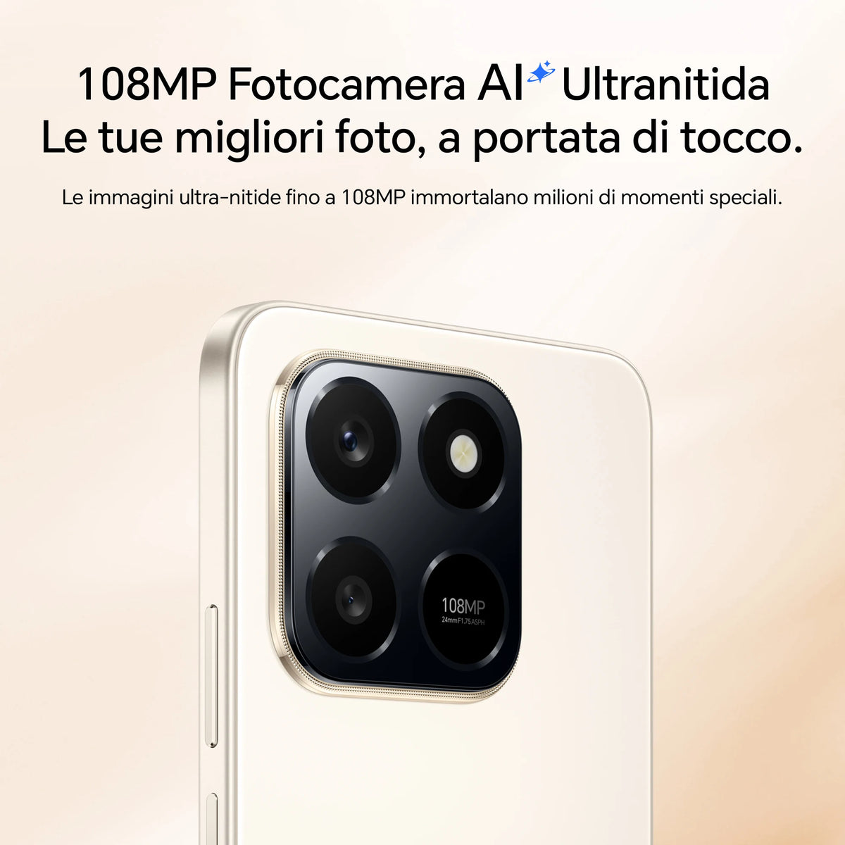 HONOR 400 Smart 4G Smartphone, Display 6.77" 120Hz, Batteria 6500mAh Doppia Cella, Fotocamera AI 108MP, Certificazione SGS 5 Stelle, Resistenza IP65, NFC, Dual SIM, Android 15