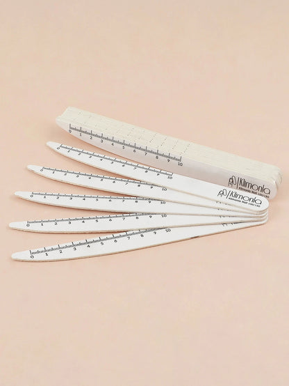 10/50/100 Pezzi di Lime per Unghie Professionali 100 180 in Legno Bianco, Carta Abrasiva per Unghie, Set di Strumenti per Manicure e Salone