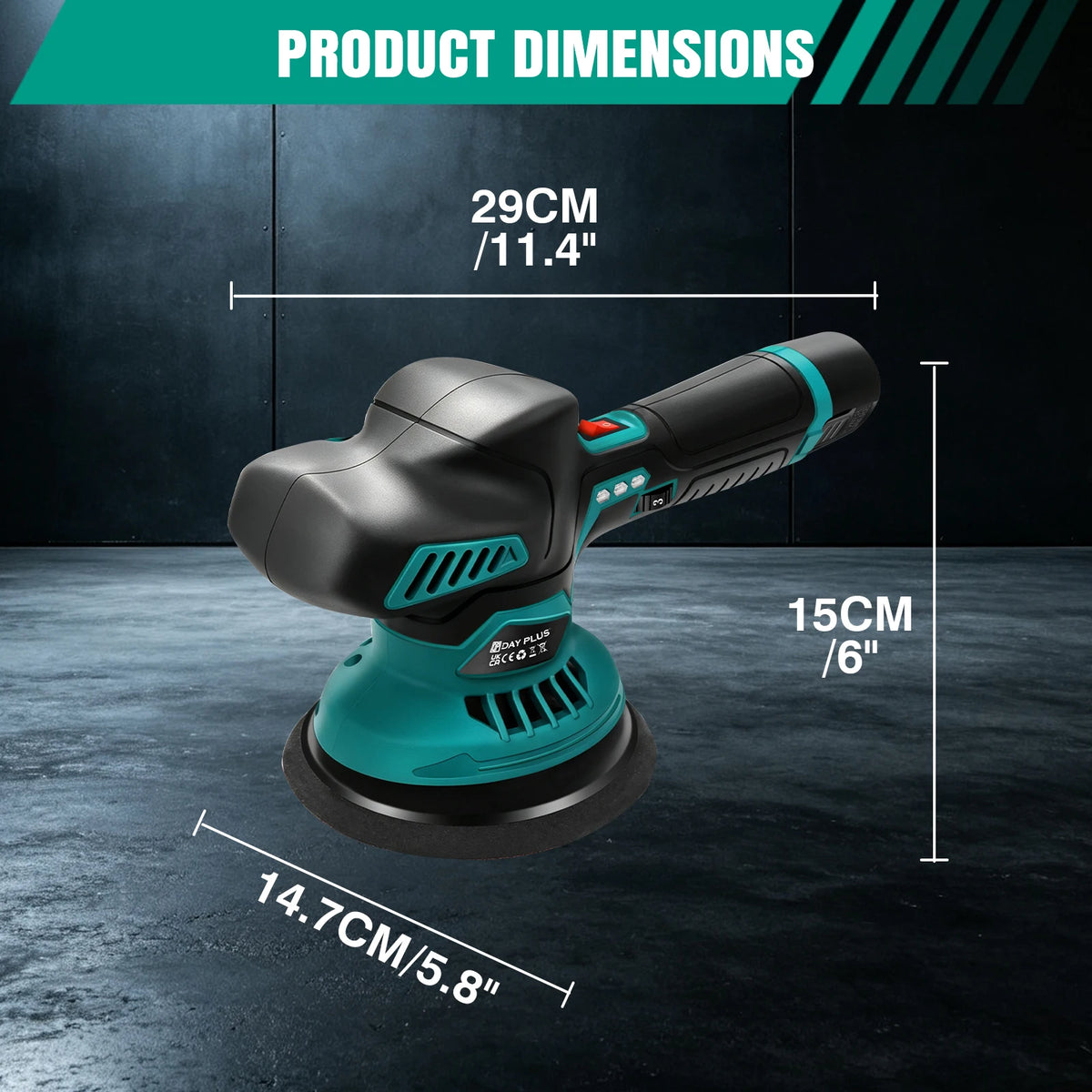 Lucidatrice Senza Fili 12V 800W, 6 Velocità Variabili 2800-6000RPM, Batteria al Litio Portatile, Strumento per Lucidatura Auto, Rimozione Graffi, Finitura a Specchio, Lucidatrice per Dettagli Auto