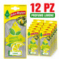 Confezione da 6, 12 o 24 Arbre Magique Limone, profumatori auto da appendere, fragranza fresca e fruttata, formato scorta per auto, furgone, armadio e piccoli ambienti