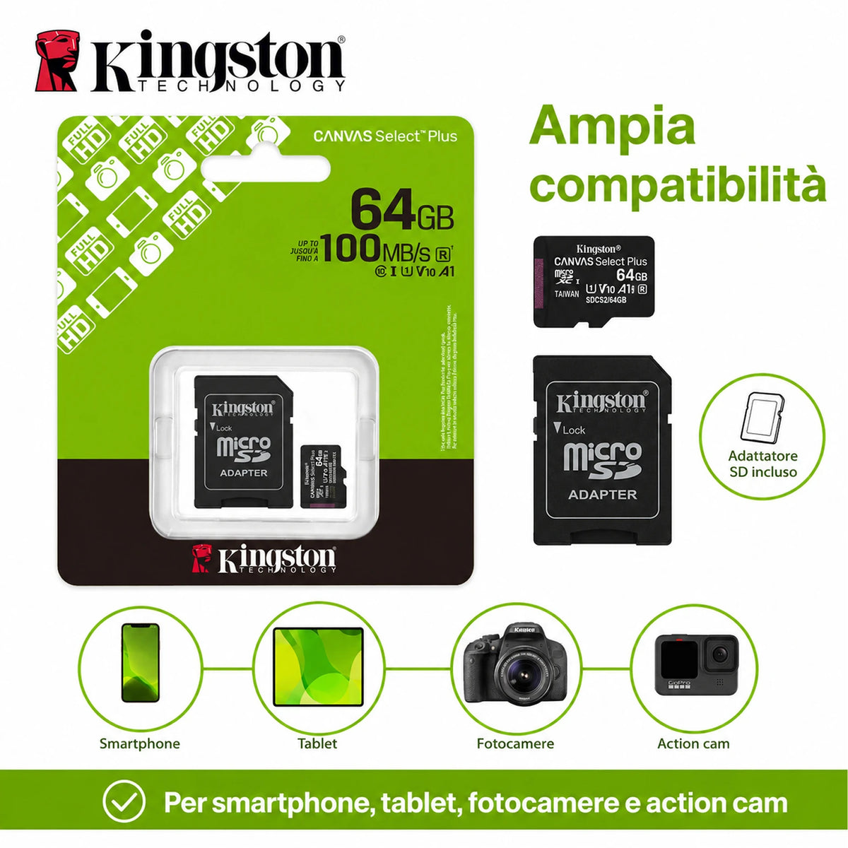 Confezione da 5 schede di memoria Micro SD 132 GB, 256 GB o 512 GB, classe 10 UHS-I MicroSDXC A1, memoria per smartphone, tablet, fotocamere, drone e video 4K