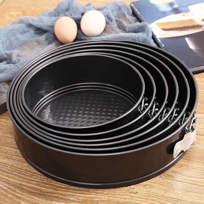 PizzAtHome Torte Springform Teglie da forno rotonde antiaderenti Forma a molla per cheesecake Tier Torte nuziali Fondo rimovibile Quiches