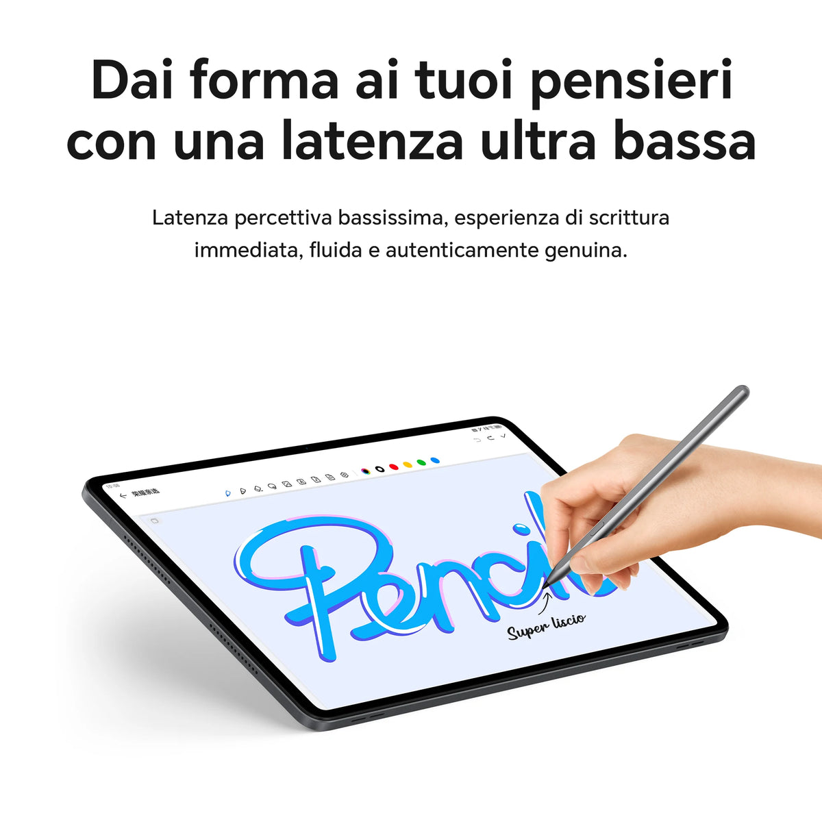 HONOR CHOICE penna per HONOR Pad 10/9/X9a, ad alta sensibilità, Palm Rejection, penna touch per tablet con rilevamento dell'inclinazione, penna capacitiva con 1 punta di ricambio
