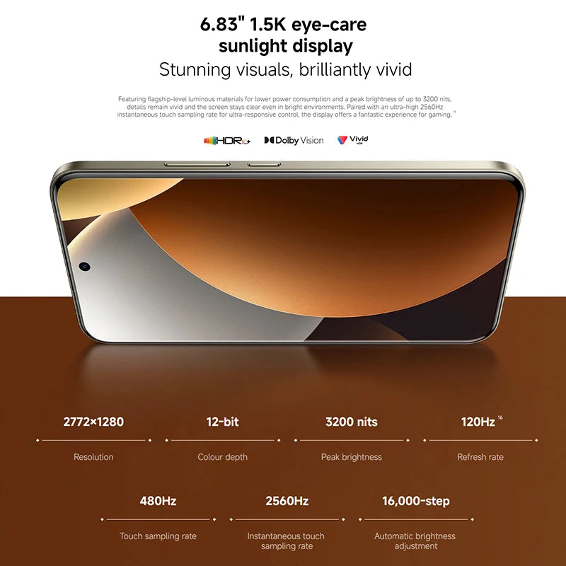 Xiaomi Redmi Note 15 Pro+ 5G Versione Globale, Snapdragon 7s Gen 4, NFC, Batteria da 6500mAh, Display AMOLED CrystalRes da 6.83", Smartphone