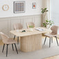 EGOONM Tavolo da pranzo rettangolare in legno massello in stile nordico, tavolo da pranzo per lettura e tempo libero, 160 * 90 cm