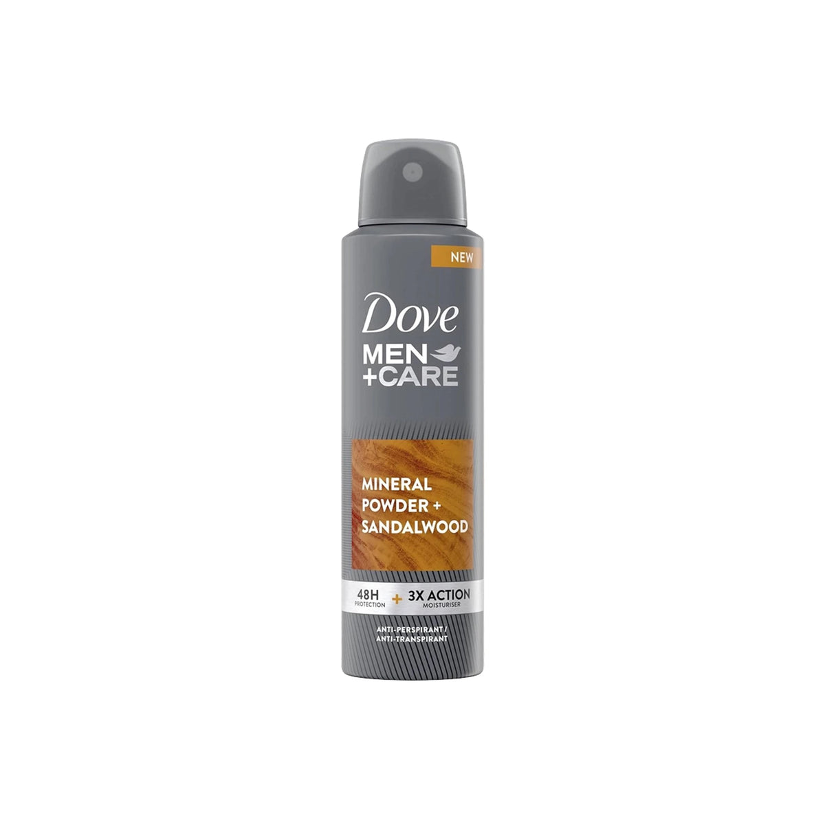 Dove Men+Care Spray Minerals + Sage 150 ml, deodorante spray uomo, varianti da 2, 3 o 6 confezioni, 300/450/900 ml totali