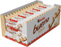 Kinder Bueno White - Snack al Cioccolato Bianco e Nocciole -  un Wafer Ripieno di Crema alle Nocciole Ricoperto da Cioccolato Bianco e Granella Meringata al Cacao - Pacco 30 Confezioni