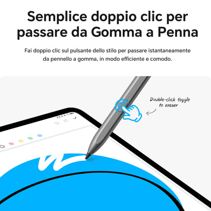 HONOR CHOICE penna per HONOR Pad 10/9/X9a, ad alta sensibilità, Palm Rejection, penna touch per tablet con rilevamento dell'inclinazione, penna capacitiva con 1 punta di ricambio