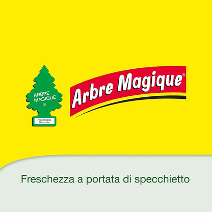 Confezione da 6 o 12 Arbre Magique POP Fresh Musk, profumatori auto solidi, fragranza morbida e fresca, formato scorta per auto, furgone, armadio e piccoli ambienti