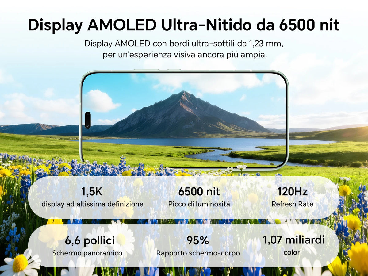 2026 New HONOR 600 Lite 5G Smartphone, Fotocamera AI da 108MP, Display AMOLED da 6.6", Batteria da 6520mAh con Ricarica Rapida 45W, Cellulare Android 16 Sbloccato, IP66&SGS, Dual SIM, NFC