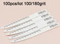 10/50/100 Pezzi di Lime per Unghie Professionali 100 180 in Legno Bianco, Carta Abrasiva per Unghie, Set di Strumenti per Manicure e Salone