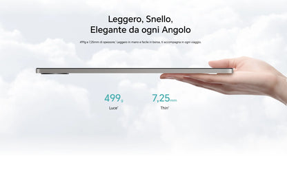HONOR Pad X8b, tablet versione UE, batteria da 10.100 mAh, display HONOR Eye Comfort FullView da 11 pollici, chipset Snapdragon a 6 nm, struttura in metallo resistente, tablet Android