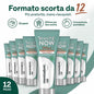 Confezione da 12 Mentadent White Now Detox Cocco 75 ml, dentifricio al gusto cocco per igiene orale quotidiana, 900 ml totali