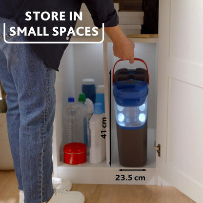 Vileda H2Pro FlatMop – Sistema Lavapavimenti con Secchio a Doppia Vasca, Mop Piatto in Microfibra, Acqua Pulita ad Ogni Risciacquo