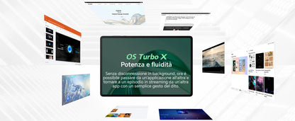 HONOR Pad X8a Tablet da 11", Display con Protezione degli Occhi a 90Hz, Batteria da 8300mAh, 4 Altoparlanti, Android 14, WiFi, Space Gray