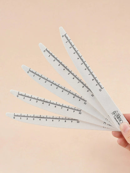 10/50/100 Pezzi di Lime per Unghie Professionali 100 180 in Legno Bianco, Carta Abrasiva per Unghie, Set di Strumenti per Manicure e Salone