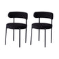 EGOONM Set di 2/4/6 Sedie da Pranzo in Stile Nordico, Sedie Imbottite in Velluto Teddy per Cucina e Sala da Pranzo