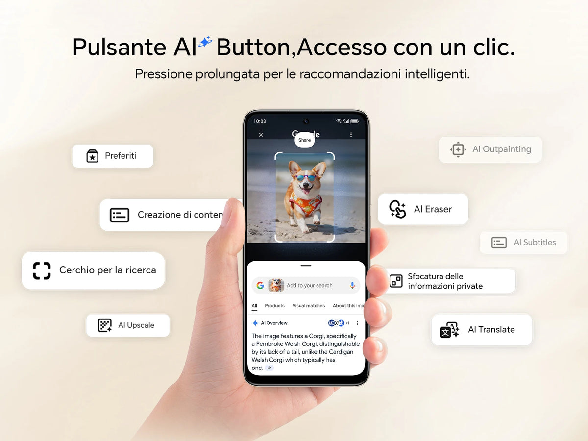 HONOR 400 Smart 4G Smartphone, Display 6.77" 120Hz, Batteria 6500mAh Doppia Cella, Fotocamera AI 108MP, Certificazione SGS 5 Stelle, Resistenza IP65, NFC, Dual SIM, Android 15
