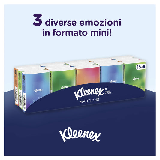 Kleenex Mini Collection, Fazzoletti di Carta, Con Carta Certificata FSC, 300 Pz (15 x 20)