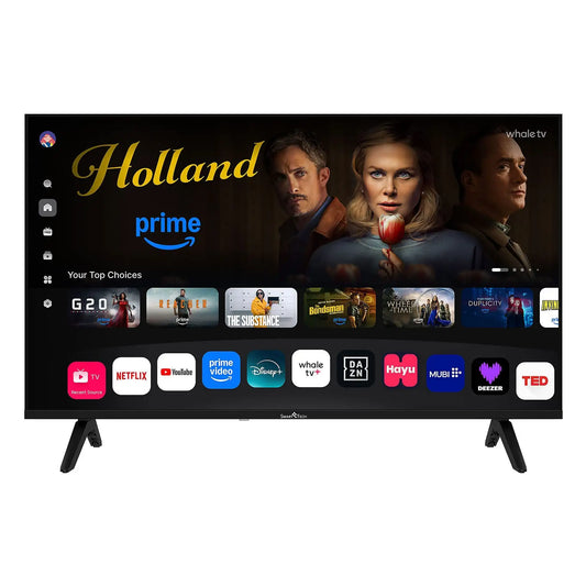 Smart Tech 40FH01K 40 Pollici Full HD Smart TV - Whale OS, HDR10, WiFi, Bluetooth, DVB-T2/S2/C, 3 HDMI, 2 USB, Dolby Digital Plus, VESA 200x200