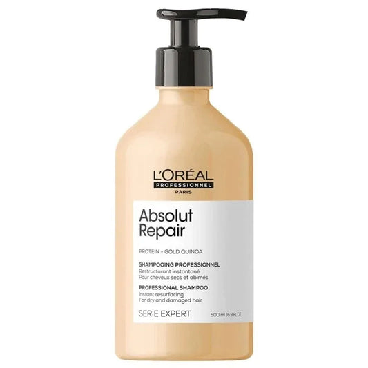 L'Oréal Professionnel Shampoo Professionale per Capelli Secchi e Danneggiati, Idratazione Istantanea e Nutrizione Profonda, Absolut Repair 500 ml / 1500 ml