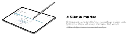 HONOR Pad 10 da 12,1 pollici, 120 Hz, display HONOR Eye Comfort da 2,5K, 8 GB/256 GB, Wi-Fi, batteria da 10.100 mAh, processore Snapdragon 7 Gen 3 a 4 nm, efficienza AI, 6 altoparlanti, Android 15, grigio