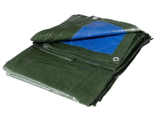 Telo Occhiellato Blu/Verde,Telone resistente, Telo Impermeabile,tessuto di alta qualità, multiuso, Adatto per Tetto,, con occhielli , ideale come regalo per familiari e amici, perfetto per cortili, giardini, patii e aree pis