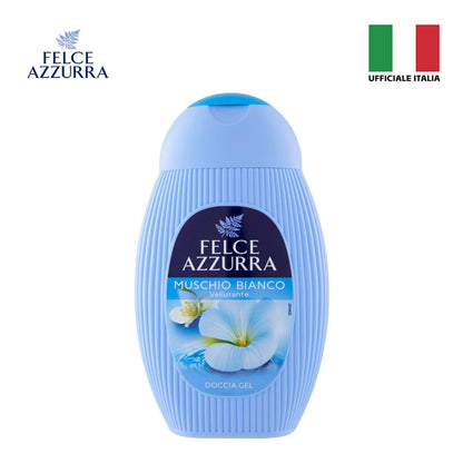 Confezione da 12 Felce Azzurra Doccia Muschio 250 ml, bagnodoccia profumato per la detersione quotidiana, 3 L totali