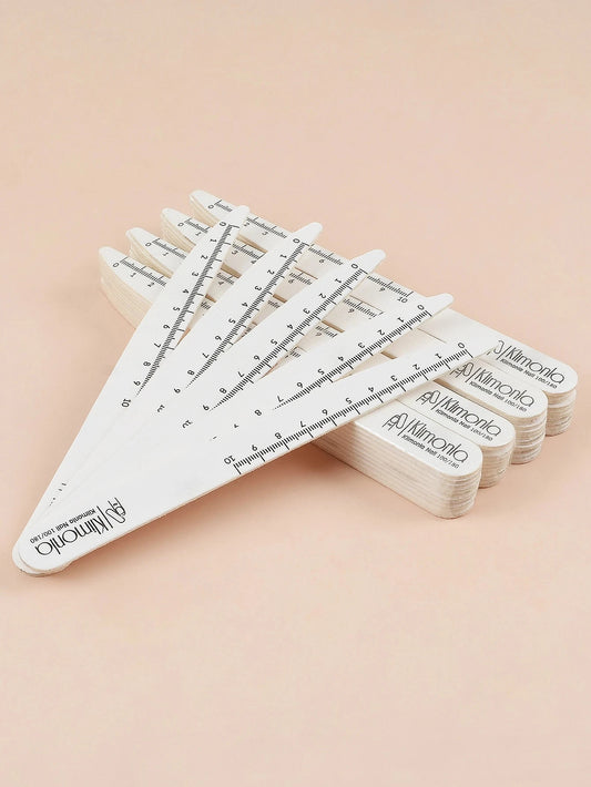 10/50/100 Pezzi di Lime per Unghie Professionali 100 180 in Legno Bianco, Carta Abrasiva per Unghie, Set di Strumenti per Manicure e Salone