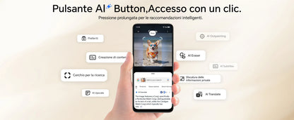 HONOR 400 Smart 4G Smartphone Dual SIM NFC Android 15, 6500mAh Dual Cell Batteria, 108MP+2MP con Pulsante AI Telefono, 6.77 Pollici 120 Hz Comfort Display, 5 stelle SGS&IP65