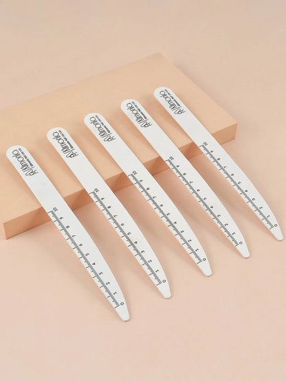10/50/100 Pezzi di Lime per Unghie Professionali 100 180 in Legno Bianco, Carta Abrasiva per Unghie, Set di Strumenti per Manicure e Salone
