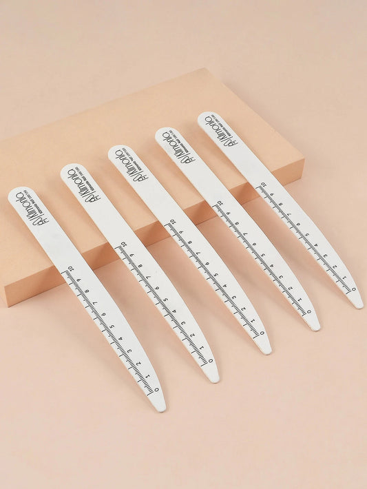 10/50/100 Pezzi di Lime per Unghie Professionali 100 180 in Legno Bianco, Carta Abrasiva per Unghie, Set di Strumenti per Manicure e Salone