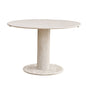 Tavolo da pranzo rotondo in stile nordico, tavolo da pranzo moderno per cucina domestica in legno massello, adatto per 4-6 persone, diametro 115 cm