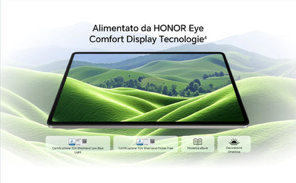 HONOR Pad X8b, tablet versione UE, batteria da 10.100 mAh, display HONOR Eye Comfort FullView da 11 pollici, chipset Snapdragon a 6 nm, struttura in metallo resistente, tablet Android