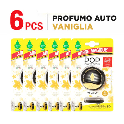 Arbre Magique POP Vaniglia – Confezione da 6 o 12 profumatori auto