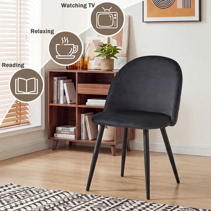Un Set di 4 sedie da pranzo nordiche da cucina camera da letto comò in velluto Party sedie da pranzo di lusso moderne Design mobili per la casa unici