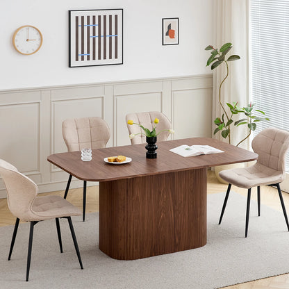 EGOONM Tavolo da pranzo rettangolare in legno massello in stile nordico, tavolo da pranzo per lettura e tempo libero, 160 * 90 cm