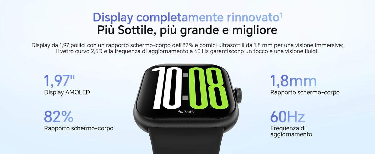 HONOR CHOICE Watch 2 Pro Uomo Donna, 1.97" Orologio Smartwatch con Chiamata Bluetooth, Batteria 14 giorni, GPS, 120+ Sportive Smart Watch con Sonno e Cardiofrequenzimetro, 5ATM per Android iOS, Nero
