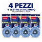 Confezione da 2, 3, 4 o 5 ricambi Vileda H2PrO Spin Mop, teste mocio in microfibra lavabili in lavatrice per pavimenti duri sigillati
