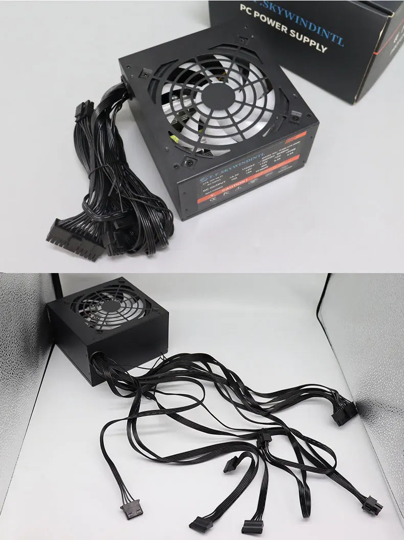 Fonte 500w PSU12V Alimentatori per PC Per Ufficio 500W 24pin ATX Alimentatore per computer PSU 500W Alimentazione per PC Gaming PC Gamer Sorgente Gioco
