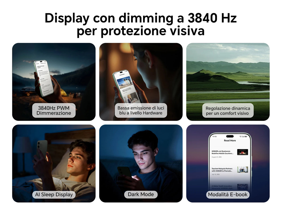 2026 New HONOR 600 Lite 5G Smartphone, Fotocamera AI da 108MP, Display AMOLED da 6.6", Batteria da 6520mAh con Ricarica Rapida 45W, Cellulare Android 16 Sbloccato, IP66&SGS, Dual SIM, NFC