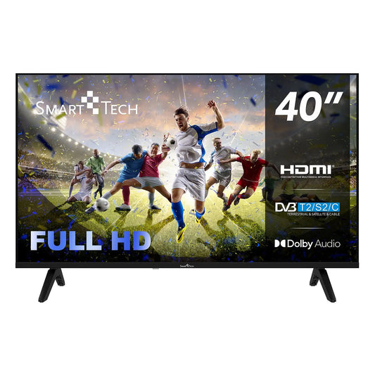Smart Tech 40FH01K 40 Pollici Full HD Smart TV - Whale OS, HDR10, WiFi, Bluetooth, DVB-T2/S2/C, 3 HDMI, 2 USB, Dolby Digital Plus, VESA 200x200
