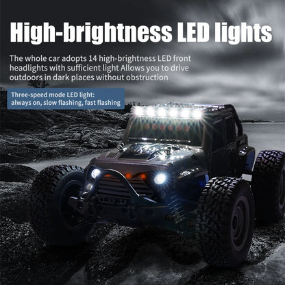 ZWN 1:16 70KM/H o 50KM/H Auto RC 4WD con LED, Auto Telecomandate ad Alta Velocità, Monster Truck da Drift per Bambini Vs Wltoys 144001 Giocattoli