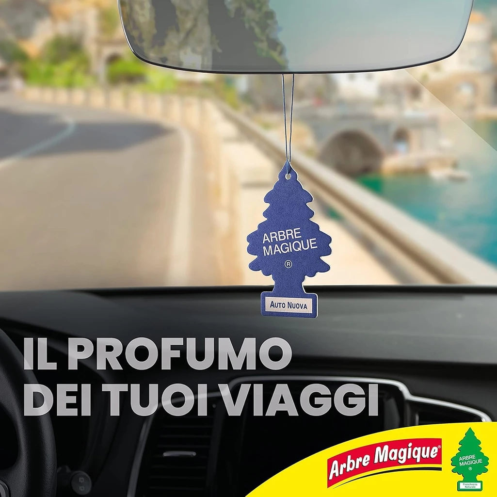 Confezione da 6, 12 o 24 Arbre Magique Duo Pack Black Rose, profumatori auto doppia unità, fragranza raffinata e vellutata, formato scorta per auto, furgone e piccoli ambienti