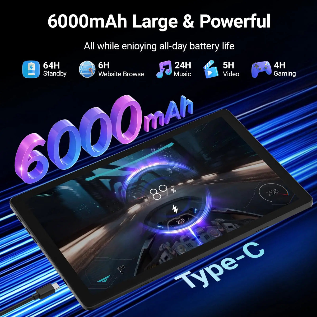 Kb1001L 10.1" HD 800*1280 Android 16 |     20GB di RAM (3+17GB) + 64GB di ROM, processore A333, batteria da 5000mAh, Type-C 5V 2A |     Set completo: tastiera, mouse, astuccio per penne, cuffie, disponibile in magazzin