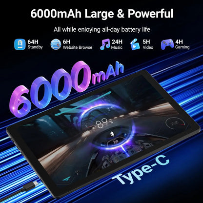 Kb1001L 10.1" HD 800*1280 Android 16 |     20GB di RAM (3+17GB) + 64GB di ROM, processore A333, batteria da 5000mAh, Type-C 5V 2A |     Set completo: tastiera, mouse, astuccio per penne, cuffie, disponibile in magazzin
