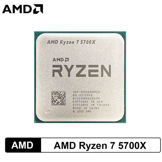 Processore Gaming Desktop AMD Ryzen 7 5700X 8C/16T fino a 4.6GHz Socket AM4 32MB Cache PCIe 4.0 - Solo CPU (Ventola Non Inclusa)